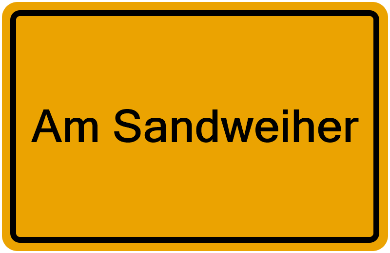 Handelsregisterauszug Am Sandweiher